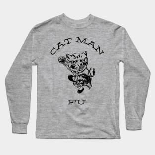 Cat man fu Long Sleeve T-Shirt